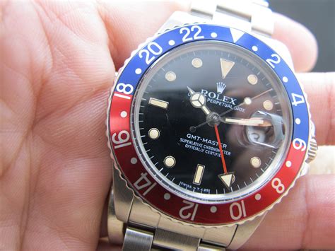 rolex gmt master pepsi 1985|rolex gmt pepsi holes.